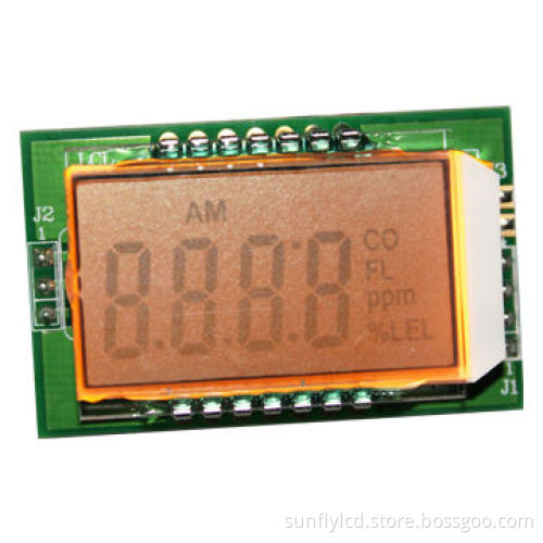 7 Segment LCD Display, -30 to 70°C Operating Temperature, Pin Connection